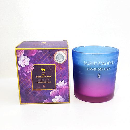 Ombre Lavender Glass Scented Candle 120 gm