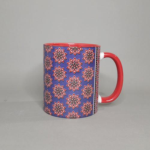 Ajrakh Coffee Mugs Set of 2 (300 ml each)