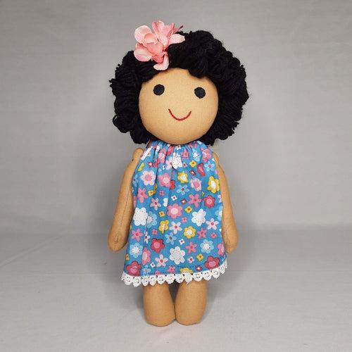 Kanmani Doll in Frock with Curly Hair 10 in (Assorted Colours)