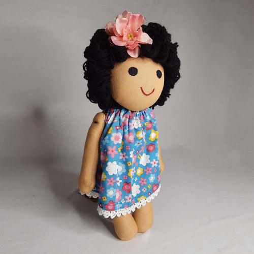 Kanmani Doll in Frock with Curly Hair 10 in (Assorted Colours)