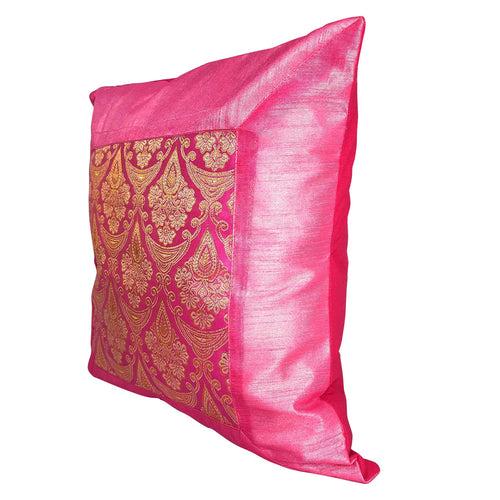 Necklace Brocade Cushion Cover (Assorted Colour & Design) 16 x 16 in