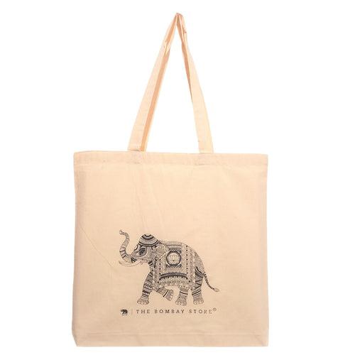 Elephant Printed Tote Bag