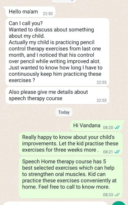 Online Home Therapy Course for Pencil Control