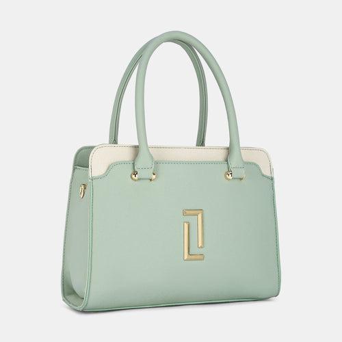 Lavie Luxe Ameen 3 Compartment Mint Medium Women's Satchel