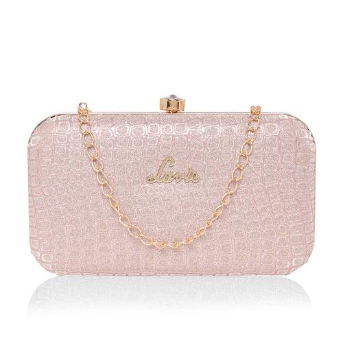 Lavie Tinsel Light Pink Small Women's Frame Clutch Purse