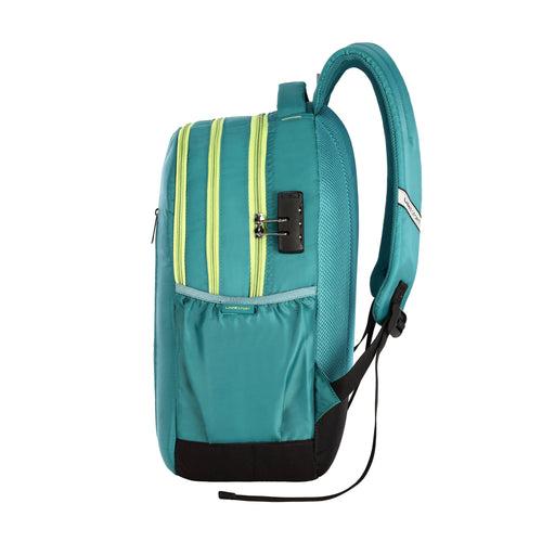 Lavie Sport Streak 36L Anti-theft Laptop Backpack For Men & Women | Laptop Bag For Boys & Girls Teal