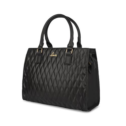 Lavie Stitch Black Large Women's Shelly Satchel Bag