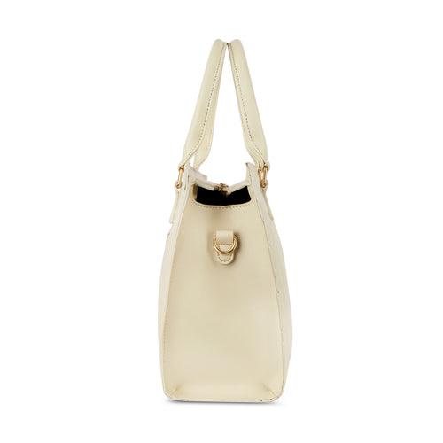 Lavie Stitch White Large Women's Shelly Satchel Bag