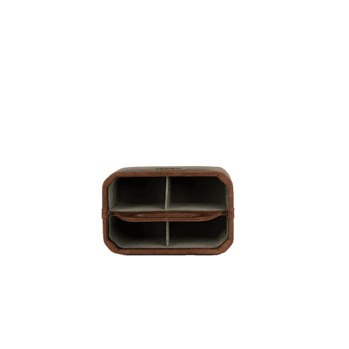 A Leather Table Organiser