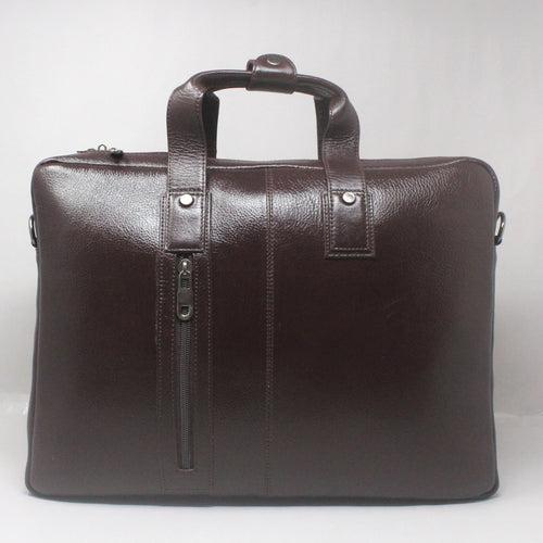 Taha Genuine Leather Brown Laptop Bag THL12