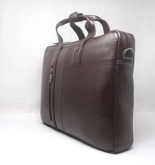 Taha Genuine Leather Brown Laptop Bag THL12