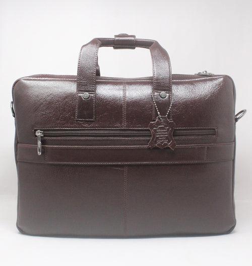 Taha Genuine Leather Brown Laptop Bag THL12