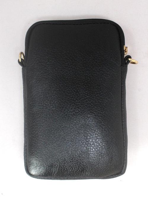 Rank Mini  Genuine Leather Black Sling Bag