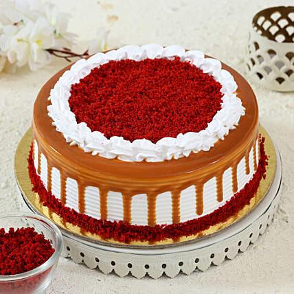 Appetizing Round Red Velvet Cake