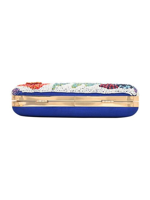 Horra Beads Emboridery Embellished Silk Party Clutch