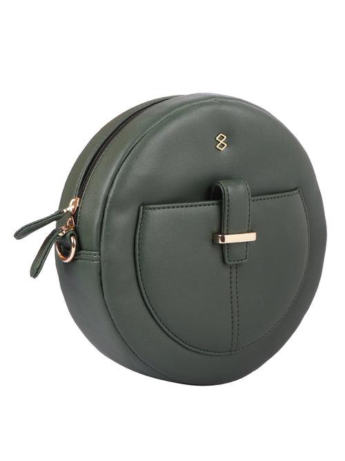 Horra Stylish Round Crossbody Sling with Detachable Strap