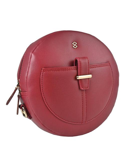 Horra Stylish Round Crossbody Sling with Detachable Strap