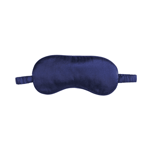 Blue Silk Eye Mask