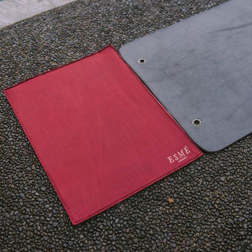 Silk Face & Hair Yoga Mat- Maroon