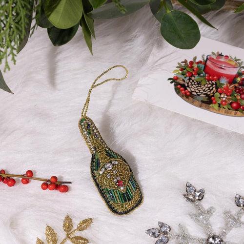 Christmas Bubbly ! Embellished Christmas Tree decoration