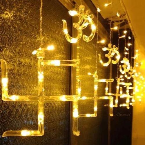 Swastik string lights