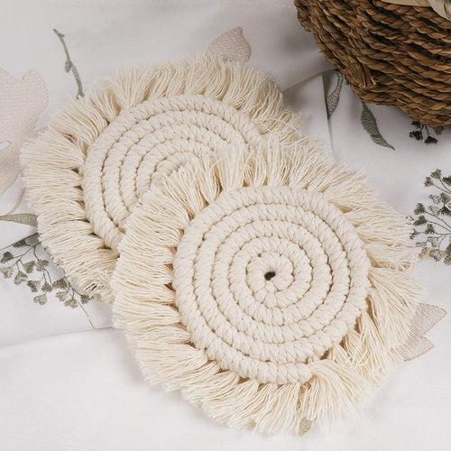 Macrame coasters : Set of 2