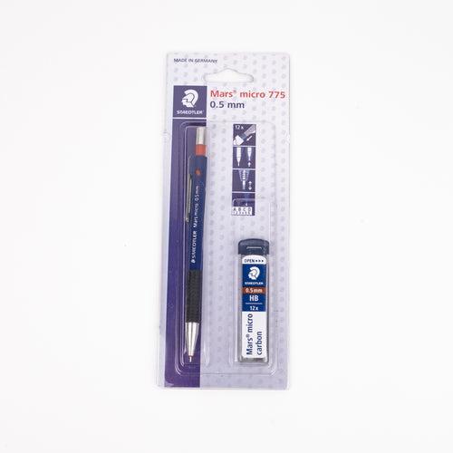 Staedtler Mars Micro 775 0.5 mm Mechanical Pencil with 1 Pack Lead Tube
