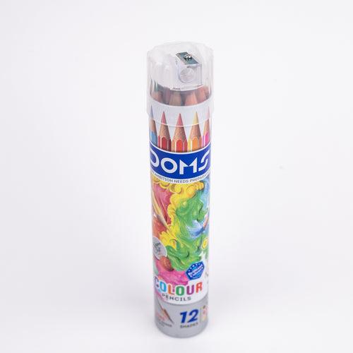 DOMS Colour Pencils Round Tin Set of 12