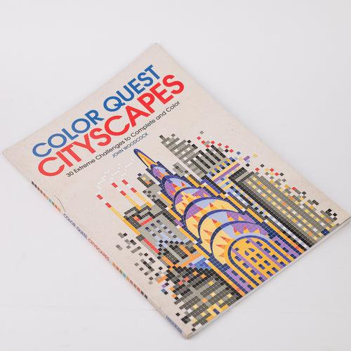 Color Quest: Cityscapes: 30 Extreme Challenges to Complete and Color: By John Woodcock (Paperback)