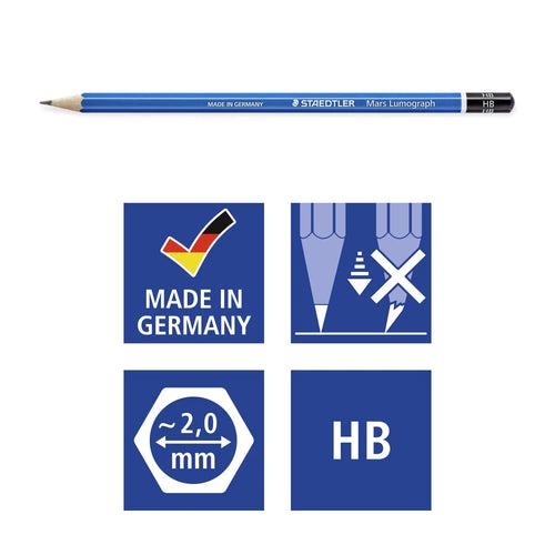 Staedtler - Mars Lumograph Drawing Pencil Set - 6 pcs