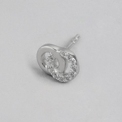 Eternal Sparkle 925 Sterling Silver Rhodium-Plated Infinity Earrings