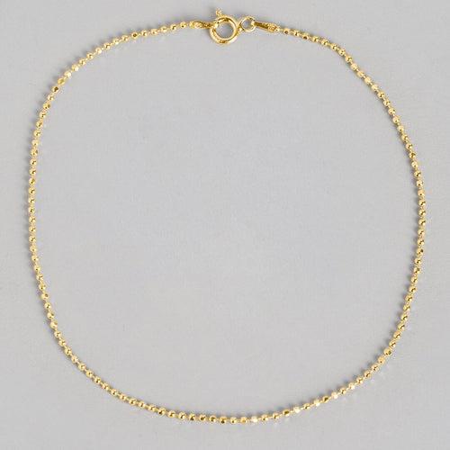 Golden Sphere 925 Sterling Silver Gold Plated Anklets