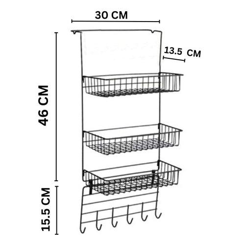 Detachable Refrigerator Broadside Shelf Fridge Hanging Spice Jars Rack Holder