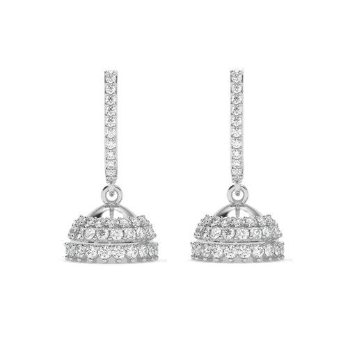 Silver Isra Jhumki Earrings