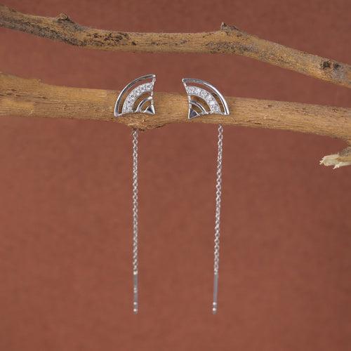 Silver Aria Sui Dhaga Threader Earrings