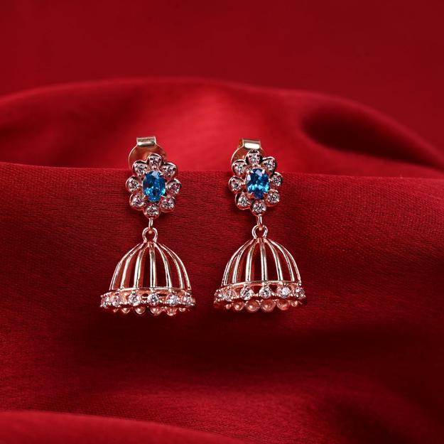 Silver Aashvi Jhumki Earrings