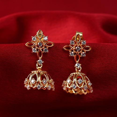 Silver Ahalya Jhumki Earrings