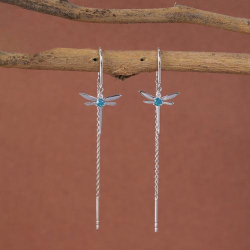 Silver Zita Sui Dhaga Threader Earrings