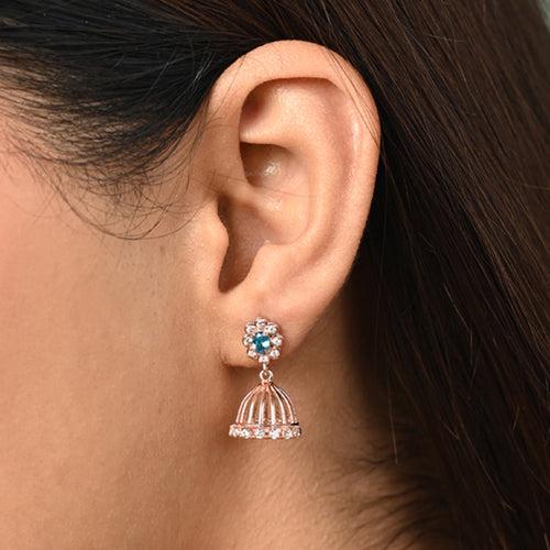 Silver Aashvi Jhumki Earrings