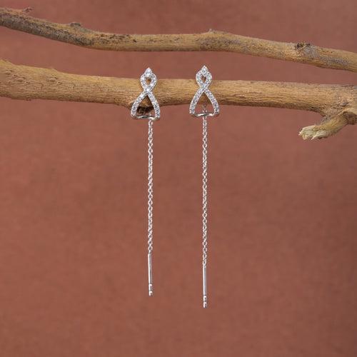 Silver Bella Sui Dhaga Threader Earrings