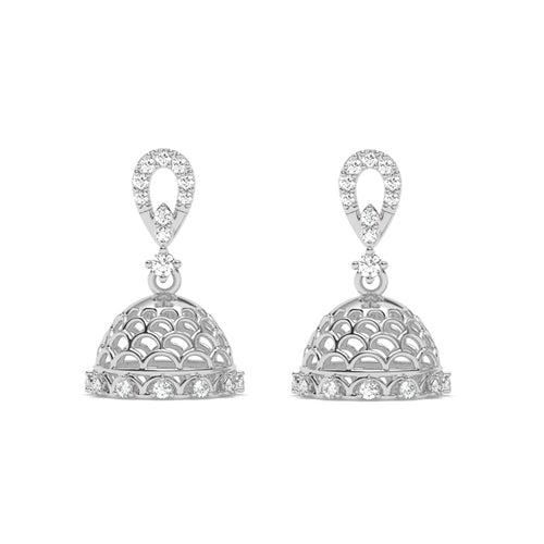 Silver Kshiti Jhumki Earrings