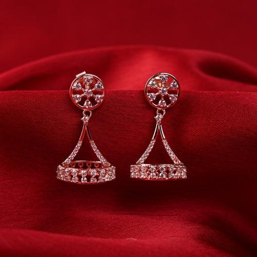 Silver Aiza Jhumki Earrings