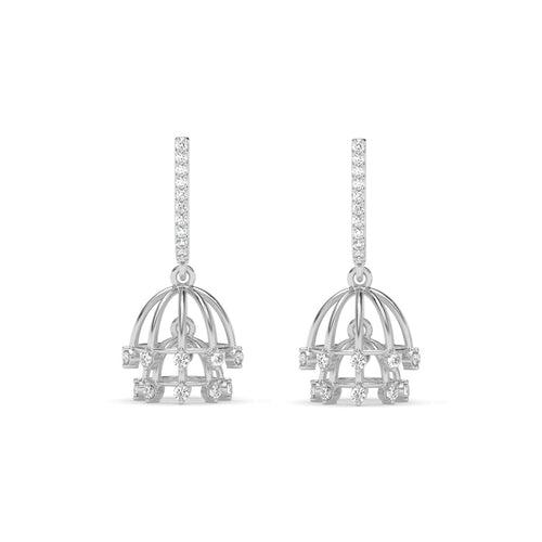 Silver Adya Jhumki Earrings