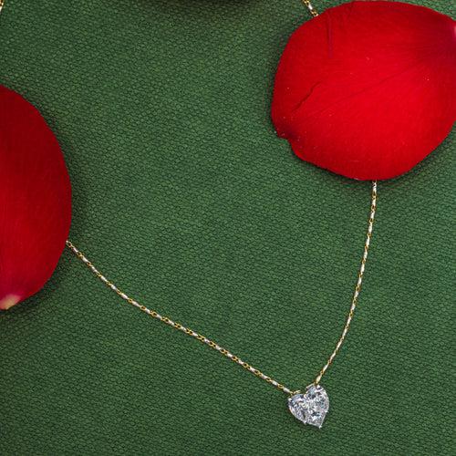 Heart Shaped Diamond Pendant_JDP3057