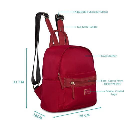 Caprese Cindy Backpack Small (E) Bright Red