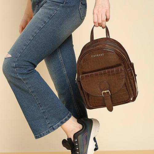 Caprese Viktoria Backpack Small Dark Brown