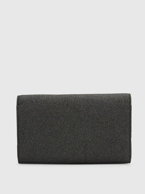 Caprese Junie Flapover Clutch Large Black