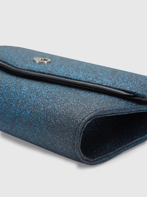 Caprese Junie Flapover Clutch Large Navy