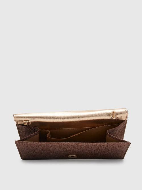 Caprese Junie Flapover Clutch Medium Copper