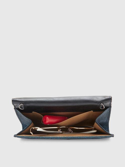 Caprese Junie Flapover Clutch Medium Navy